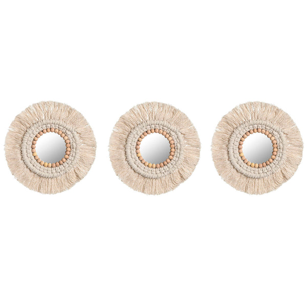Boho Peili Setti 3 Kpl - Home ESPRIT Valkoinen