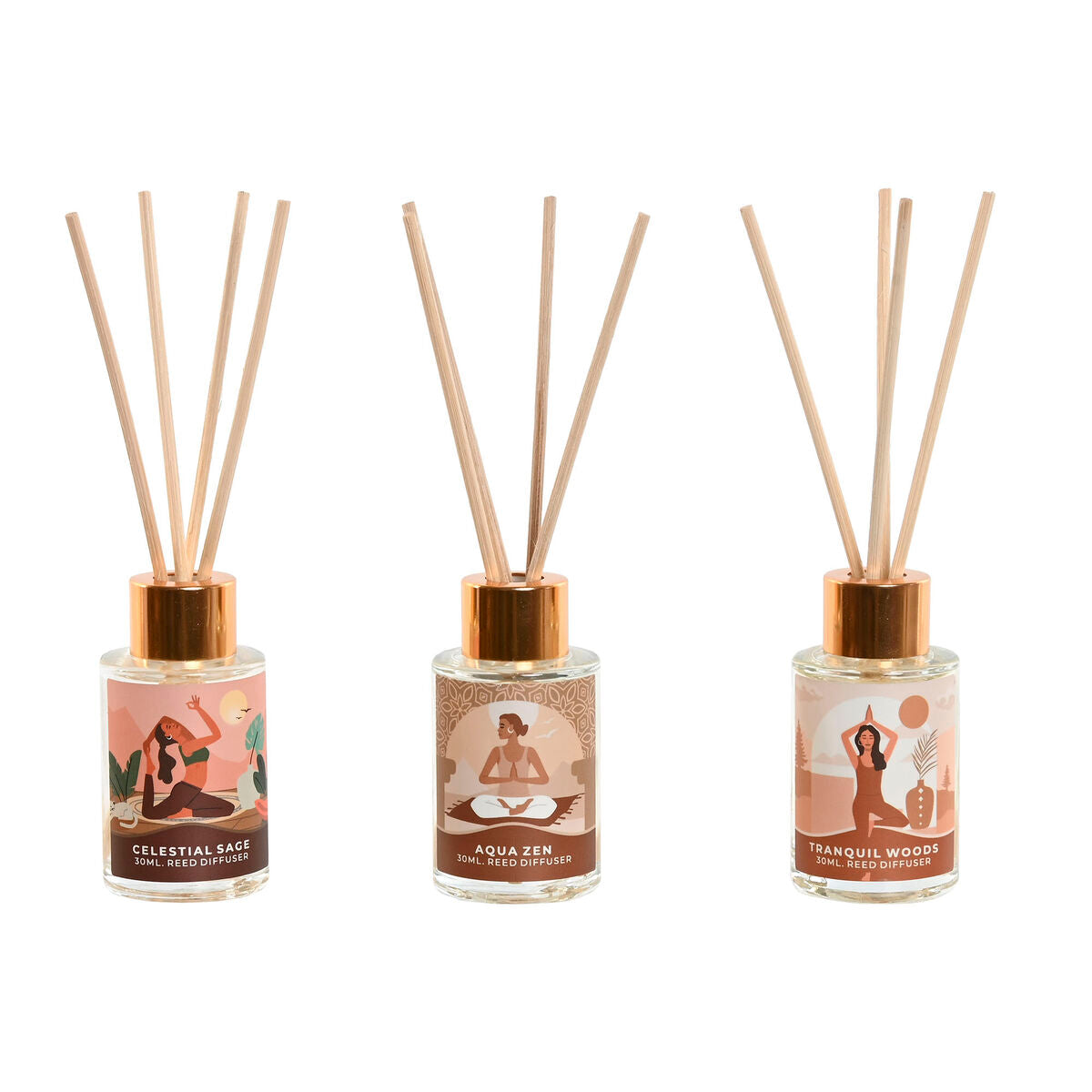 Ilmanraikastin Home ESPRIT Kaupunki 30 ml (3 kpl)