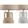 Keraminen Pöytälamppu Valkoinen ja Beige