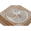 Korurasia Mangopuusta Valkoinen 18 x 18 x 9 cm (2 kpl)
