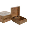 Korurasia Mangopuusta Valkoinen 18 x 18 x 9 cm (2 kpl)