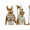 Egyptiläinen Koristehahmo Valkoinen Kullattu Hartsi