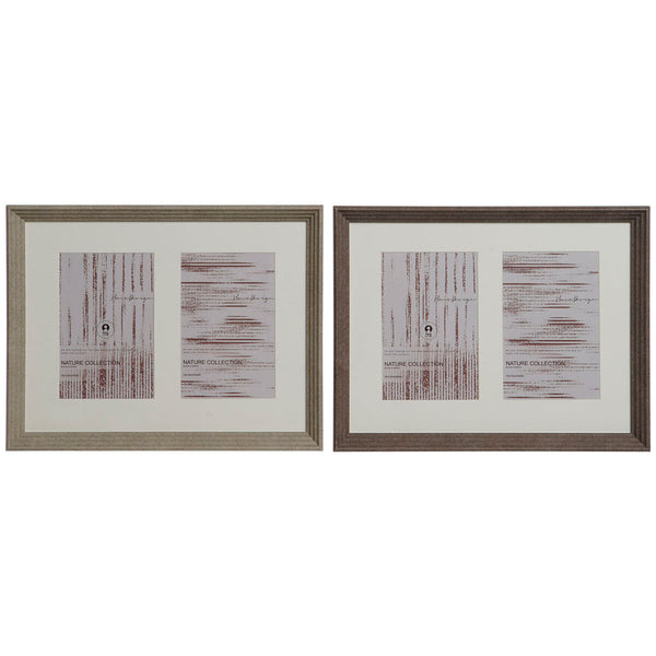 Kuvakehys Home ESPRIT, Valkoinen ja Ruskea, 29x23 cm