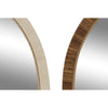 Home ESPRIT seinäpeili, ruskea beige, 55x75 cm, 4 osaa