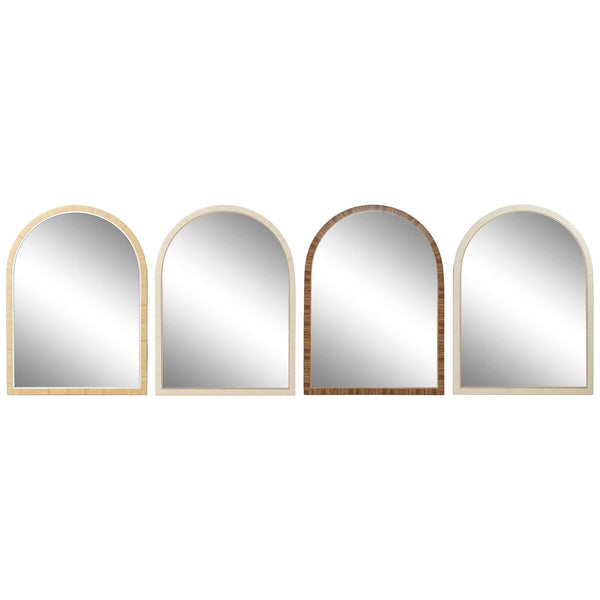 Home ESPRIT seinäpeili, ruskea beige, 55x75 cm, 4 osaa