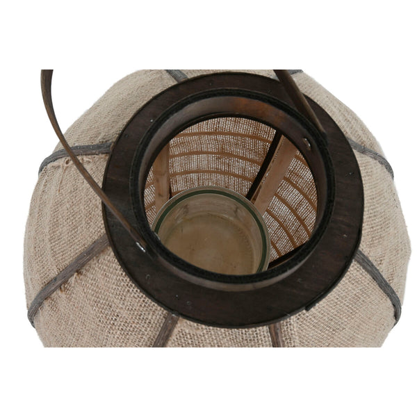 Luonnollinen Juutti Bambu Kynttilänjalka 34 x 34 x 60 cm