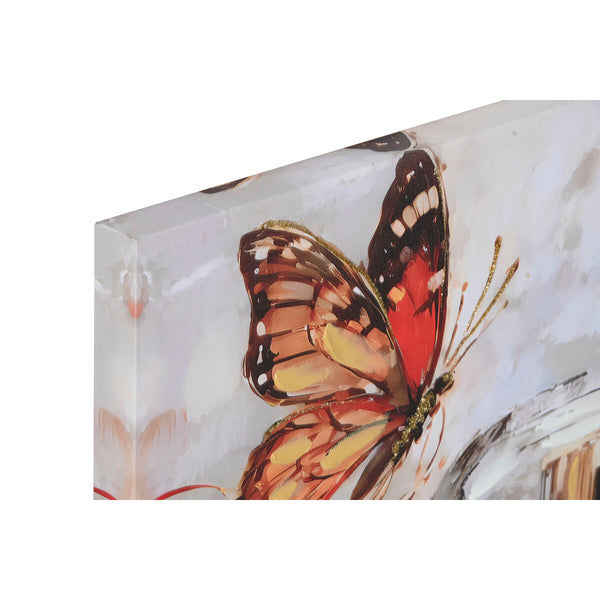 Käsinmaalattu Kangastaulu Home ESPRIT 60x90 cm