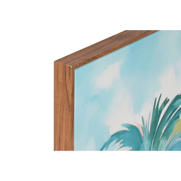 Trooppinen Kangastaulu Home ESPRIT 80x80 cm