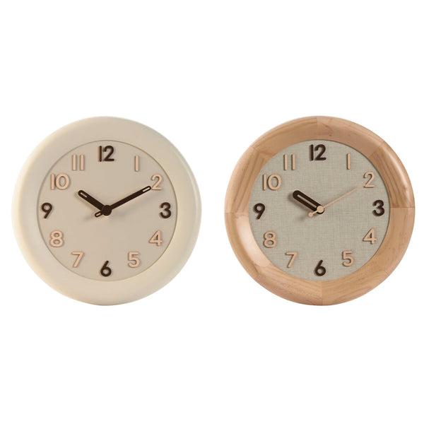 Seinäkello Home ESPRIT Beige Puu 30 cm
