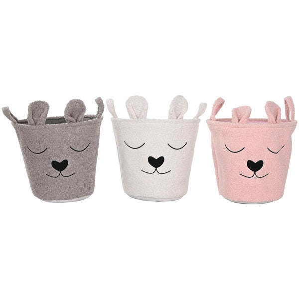 Koristekori Setti 3-osainen Ruskea Beige Pinkki