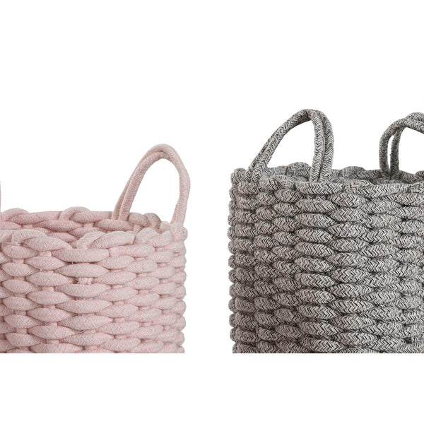Korisetti Home ESPRIT Vihreä Harmaa Pinkki