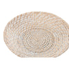 Bambu Pöytäkoriste Valkoinen Rottinki 35 cm