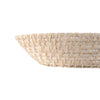 Bambu Pöytäkoriste Valkoinen Rottinki 35 cm