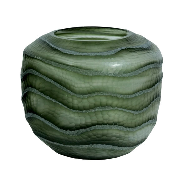Vihreä Kristallimaljakko Moderni 20x20x18 cm