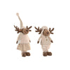 Home ESPRIT Joulukoristeet Valkoinen Beige 2 kpl