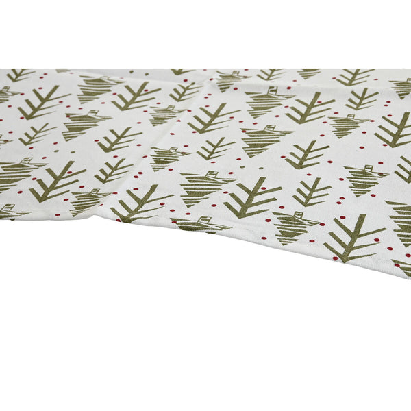 Pöytäjuoksija Valkoinen Vihreä Beige 50 x 150 cm