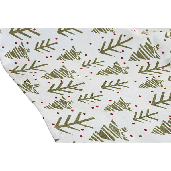 Pöytäjuoksija Valkoinen Vihreä Beige 50 x 150 cm
