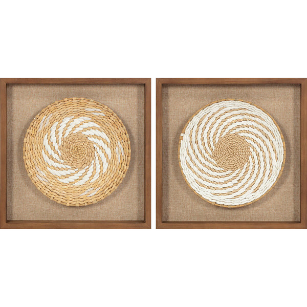 3D Maalaus Juutti Mäntypuu 35x35 cm