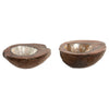 Home ESPRIT Tarjotin Esineille Valkoinen Beige 22x18x8 cm