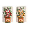 Keramiikkamaljakko Home ESPRIT Kaupunki Paprika 22 cm