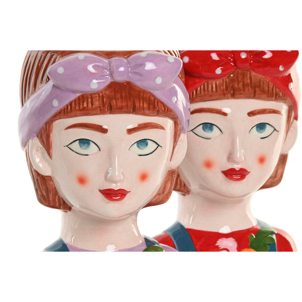 Home ESPRIT Moniväriset Keramiset Kukkaruukut 2 kpl