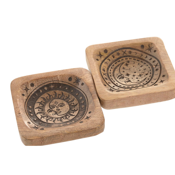 Mangopuutarjotin 2-osainen, ruskea