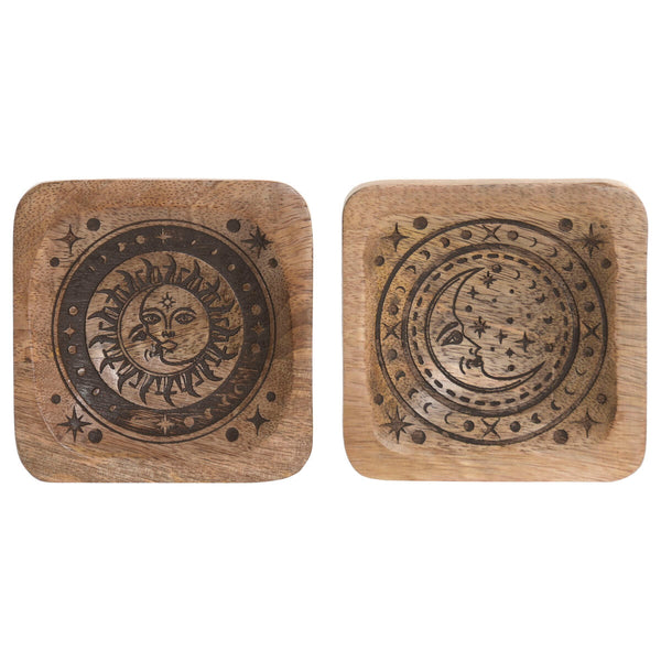 Mangopuutarjotin 2-osainen, ruskea