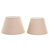 Beige Lampunvarjostin Pellava ja Metalli