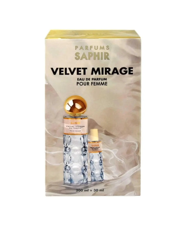 Saphir - Saphir Velvet Mirage Edp Spray 200ml 30ml setit