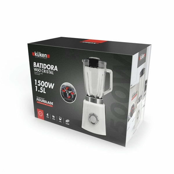 Tehokas Kuppiblenderi 1500 W, 1,5 L, Valkoinen - Vuodevaatteet.fi