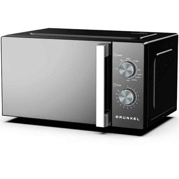 Musta Mikroaaltouuni Grillillä 800W 20L