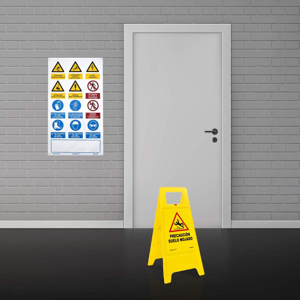 Muovinen Märkä Lattia Varoituskyltti