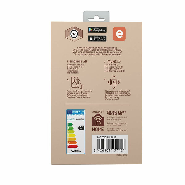 Älykäs Polttimo Muvit iO Wi-Fi E27 5W