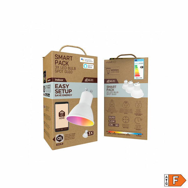 Älykäs Polttimo Muvit iO 3-pack GU10 Wi-Fi LED