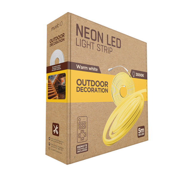 LED-nauha 5m lämmin valkoinen neon