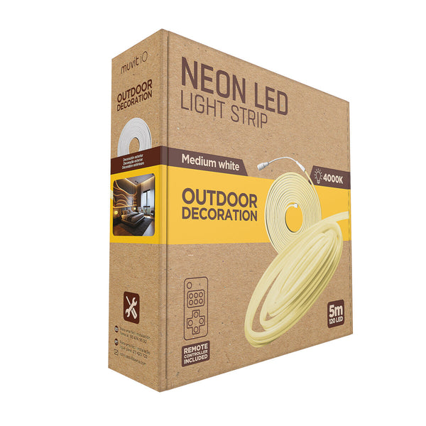 Läpinäkyvä 5 m Neon LED-nauha