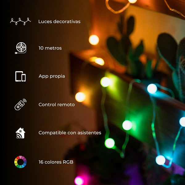 KSIX 10m RGB LED-nauhat kaukosäätimellä