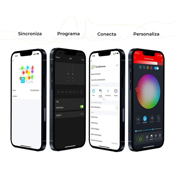 KSIX 10m RGB LED-nauhat kaukosäätimellä