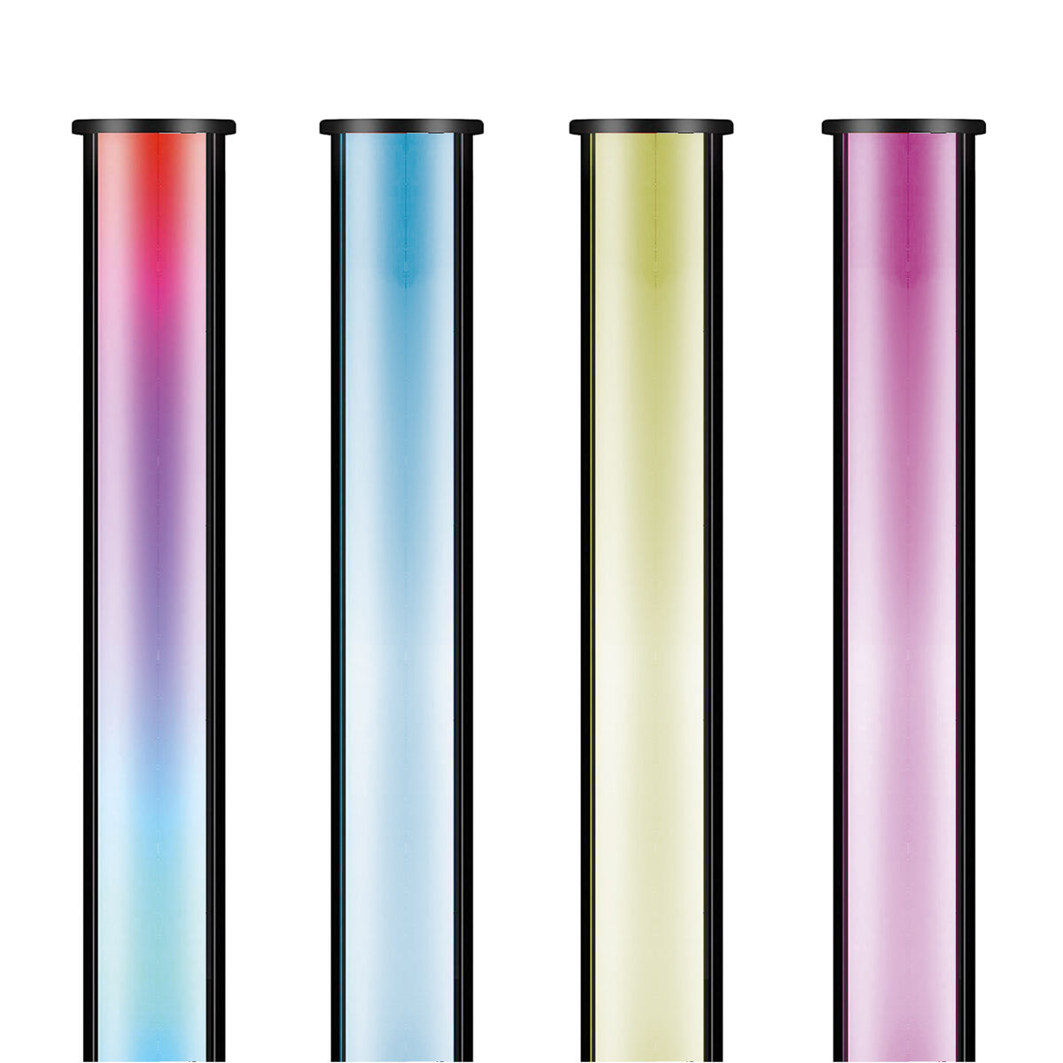 KSIX LED-lattialamppu 12 W, 140 cm, musta