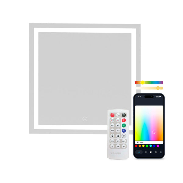 Kylpyhuonepeili LED-valolla ja Kaiuttimella