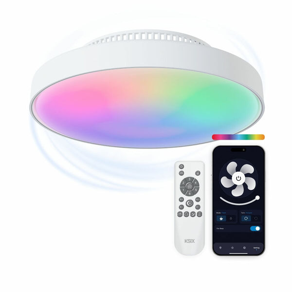 KSIX Mistral kattotuuletin valolla