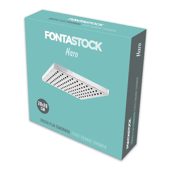 Fontastock Maro kiinteä suihkupää 20x20 cm