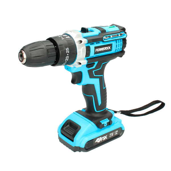 Ferrestock akkuporakone ja tarvikesetti 21 V