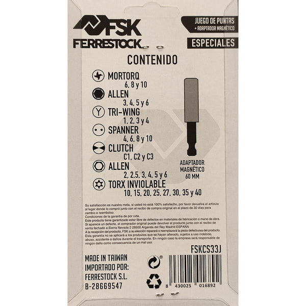 Ferrestock Teräsetti 33-osainen