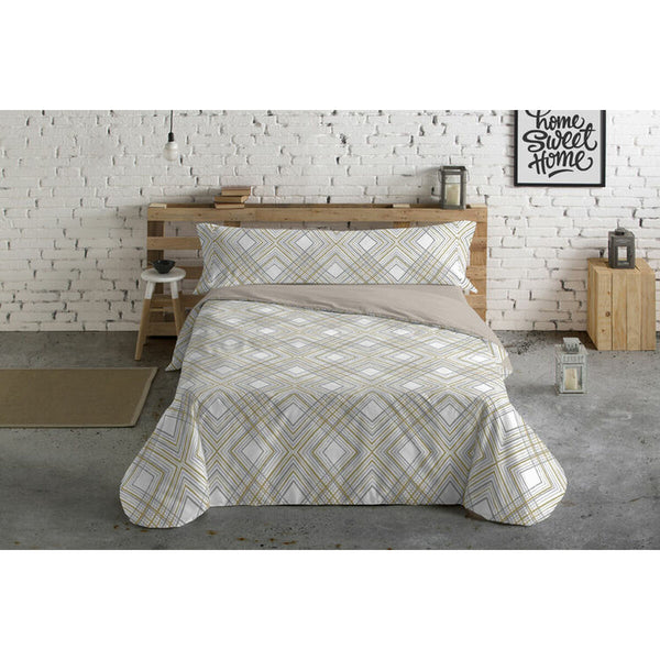 Pussilakanasetti Hosteline Lineas Beige Sänkyyn 150 cm