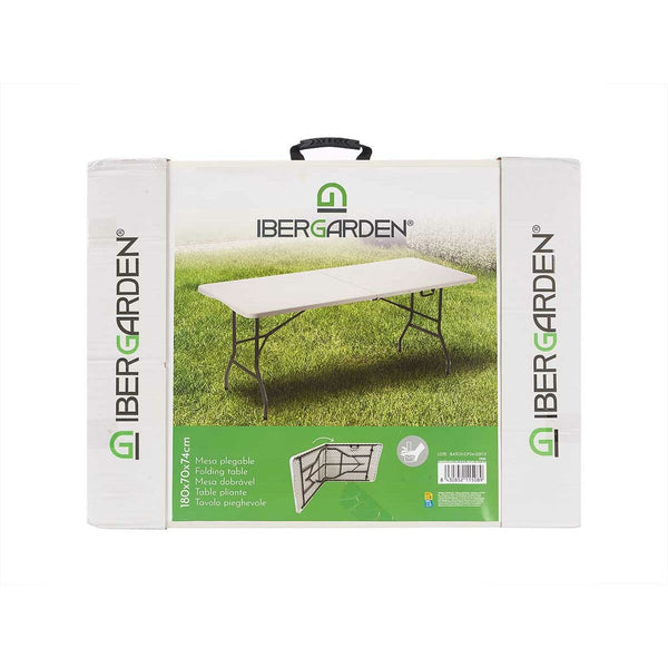 Ibergarden Taitettava Pöytä Valkoinen Harmaa