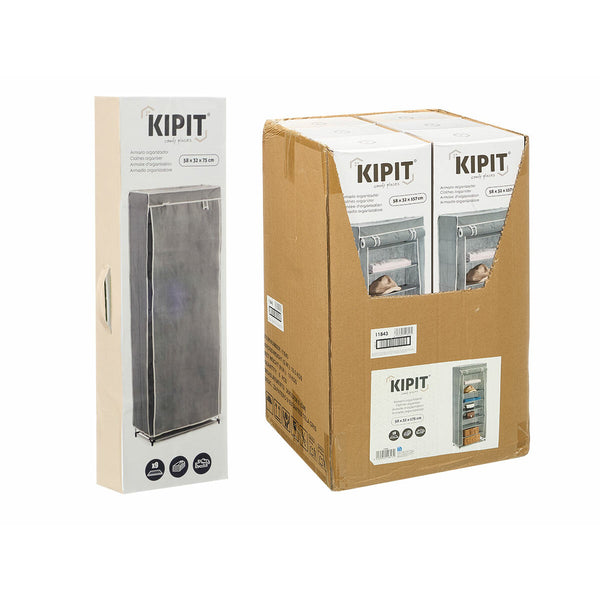 Kenkäteline Kipit Musta Harmaa Kangas