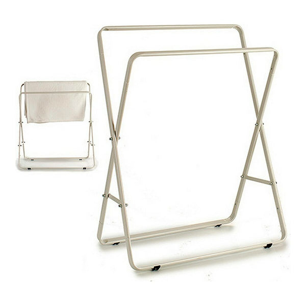 Valkoinen Double Pyyheteline 35 x 80 x 66 cm