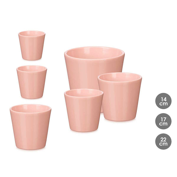 Pinkki Saviruukkusetti 3 Kpl