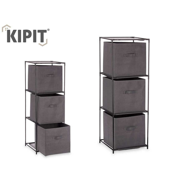 Kipit Musta Harmaa Kangashylly 35x35x102 cm